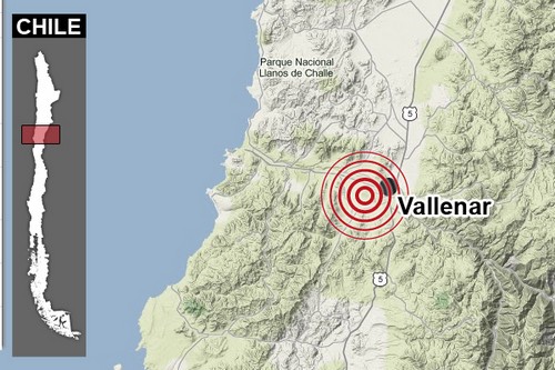 Temblor de 5.1 se registró en la Provincia del Huasco