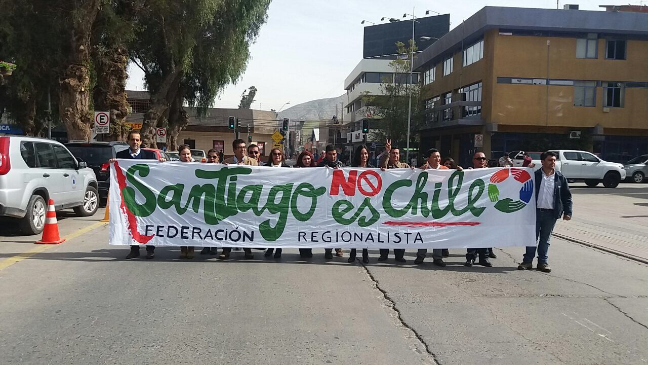 Federación Regionalista Verde Social  marcha por la descentralización