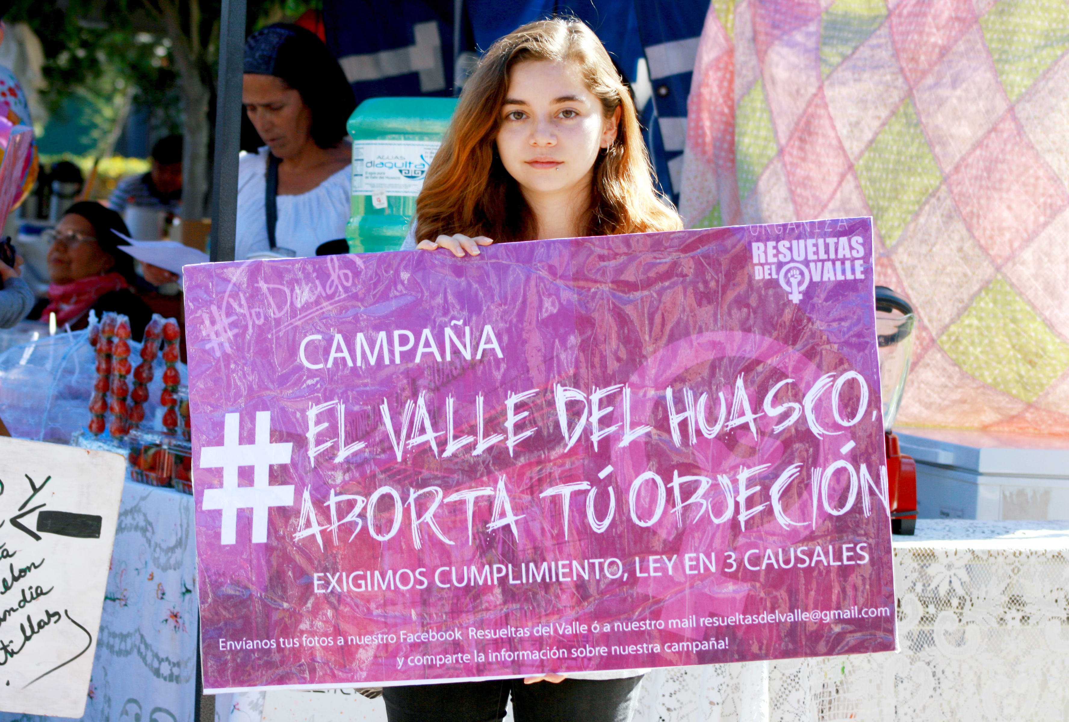 Agrupación "Resueltas del Valle" realiza marcha contra violación y piden que se cumpla ley de aborto en hospital