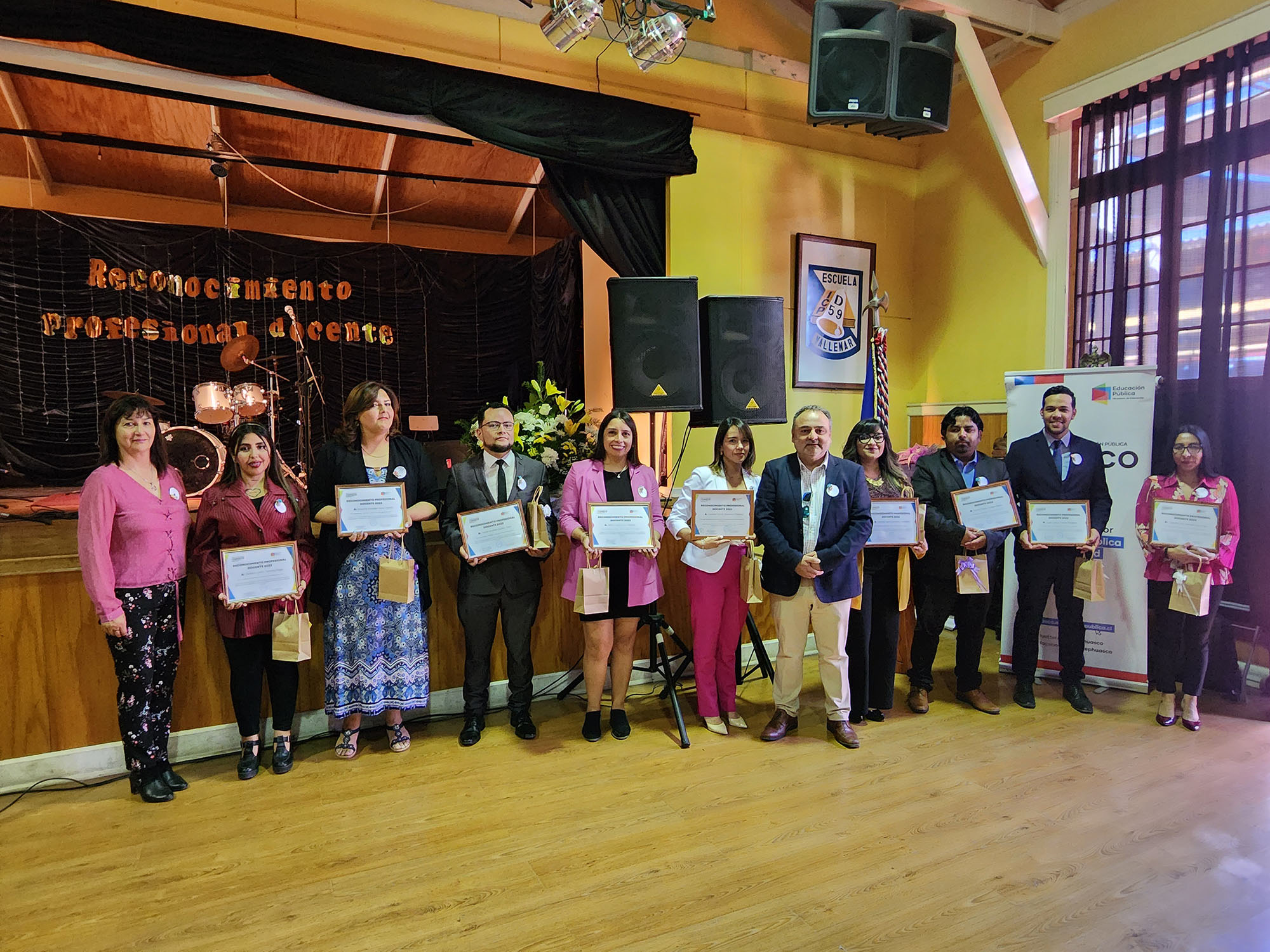 Servicio Local Huasco reconoce a 121 docentes de la provincia del Huasco por sus destacados resultados en la Evaluación Docente
