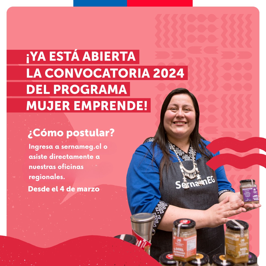 SernamEG Atacama abre convocatoria 2024 para su Programa Mujer Emprende