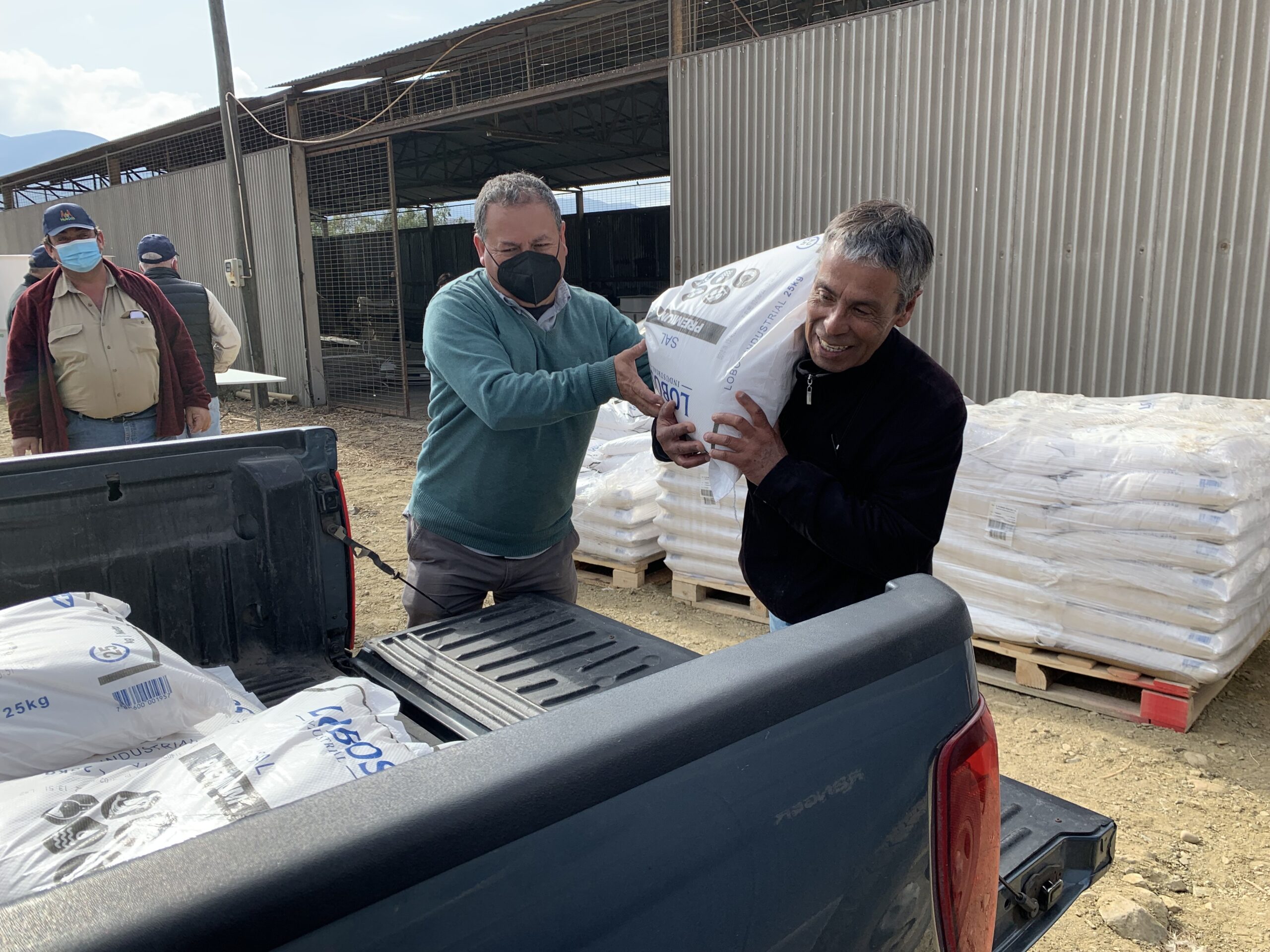 Fondo ProOlivo entrega sal y estanques a olivicultores de la provincia del Huasco
