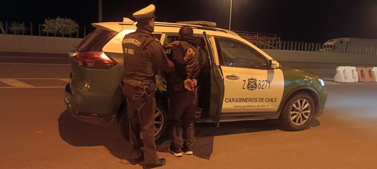 Carabineros detuvo a conductor por receptación de vehículo robado en la Región Metropolitana